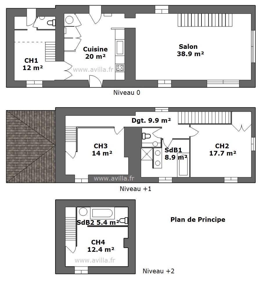 Maison de caractère à vendre  - 5 pièce(s) - 149m2 - Conques-sur-orbiel (11600)
