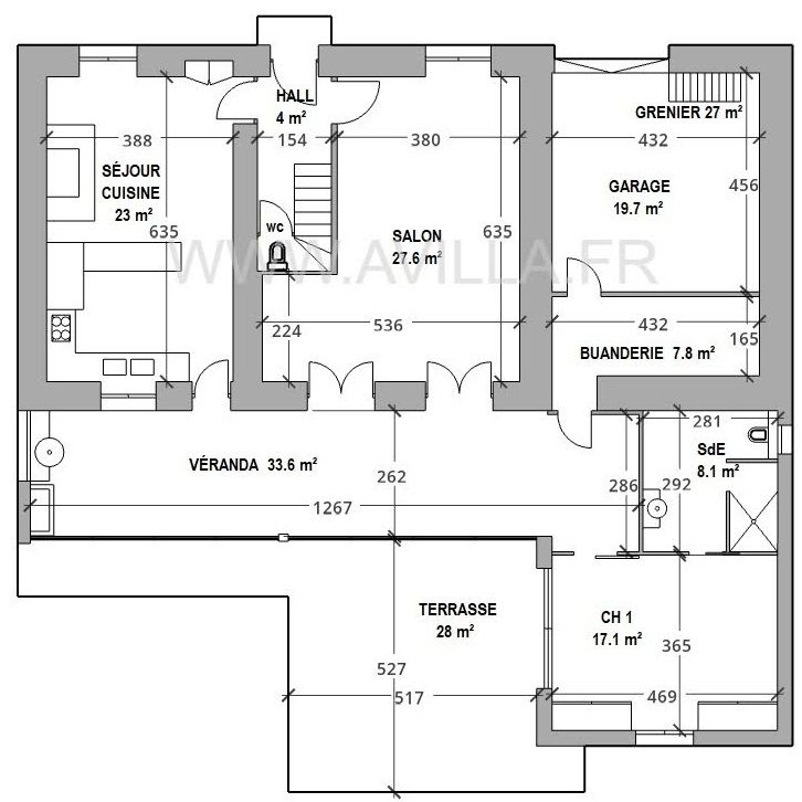 Maison à vendre  - 5 pièce(s) - 168m2 - Castelnau-d'aude (11700)