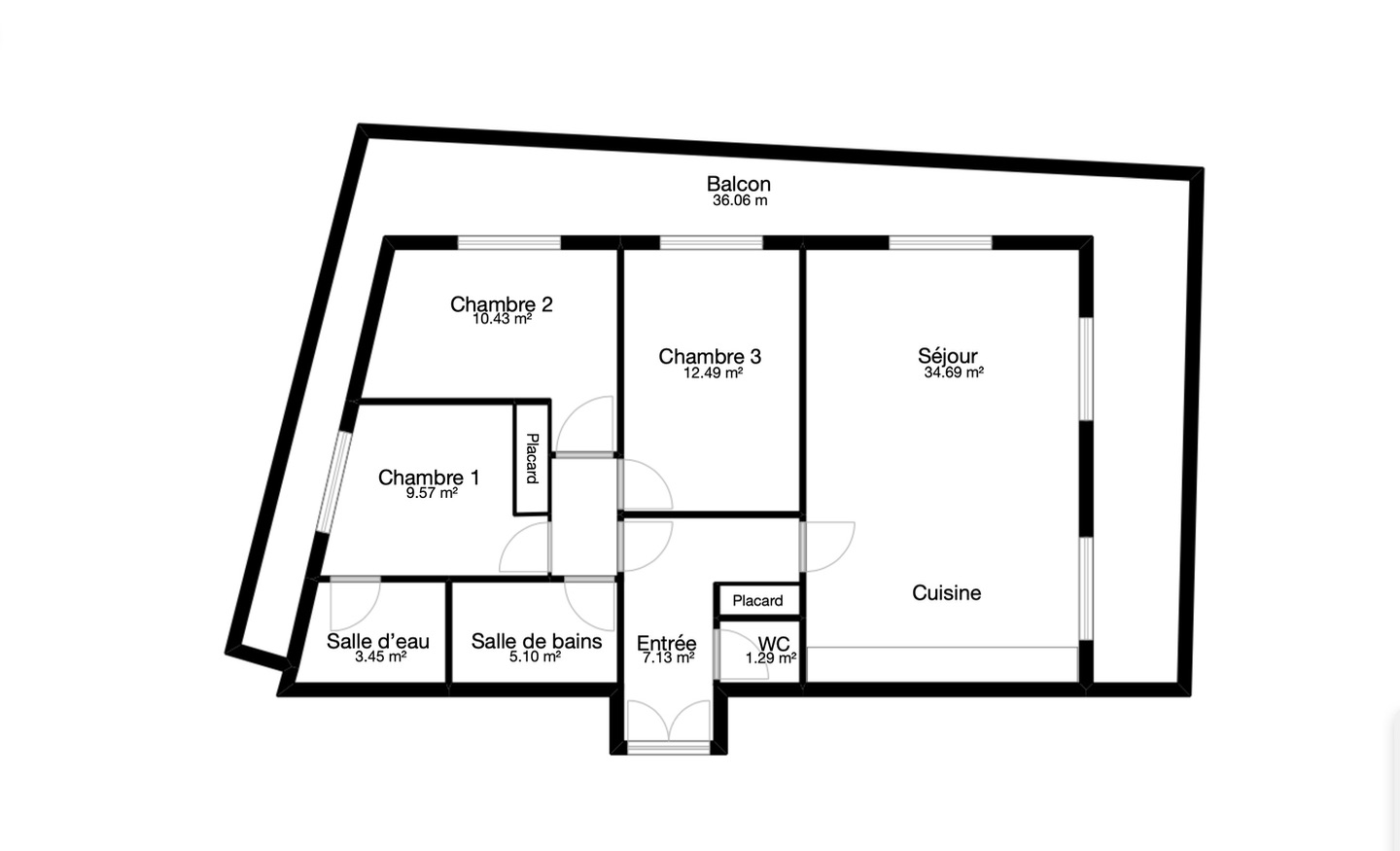 Appartement à vendre  - 4 pièce(s) - 90m2 - Asnières-sur-seine (92600)