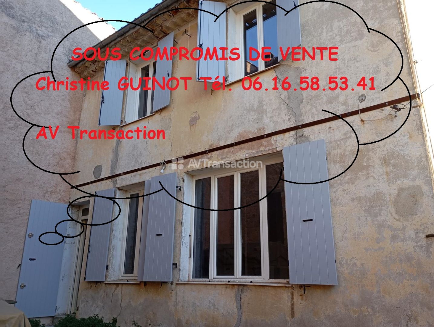 BARGEMON :  Agréable maison de village, 5 Pieces, avec terrasse