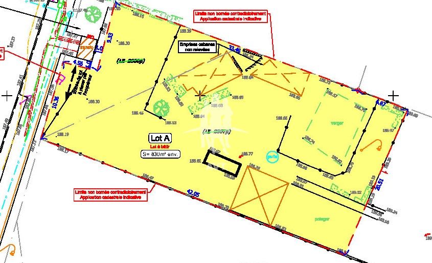Terrain constructible à vendre  - 830m2 - Grièges (01290)