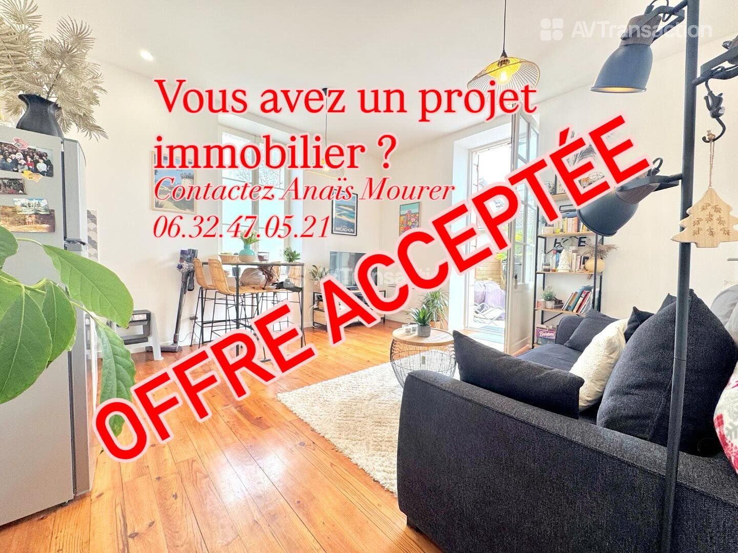 Appartement charme avec cour centre ville Arès plain-pieds