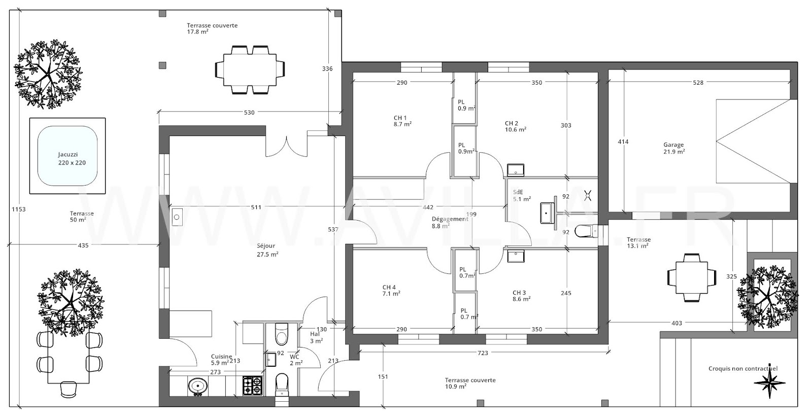 Maison de caractère à vendre  - 5 pièce(s) - 90m2 - Montbrun-des-corbières (11700)
