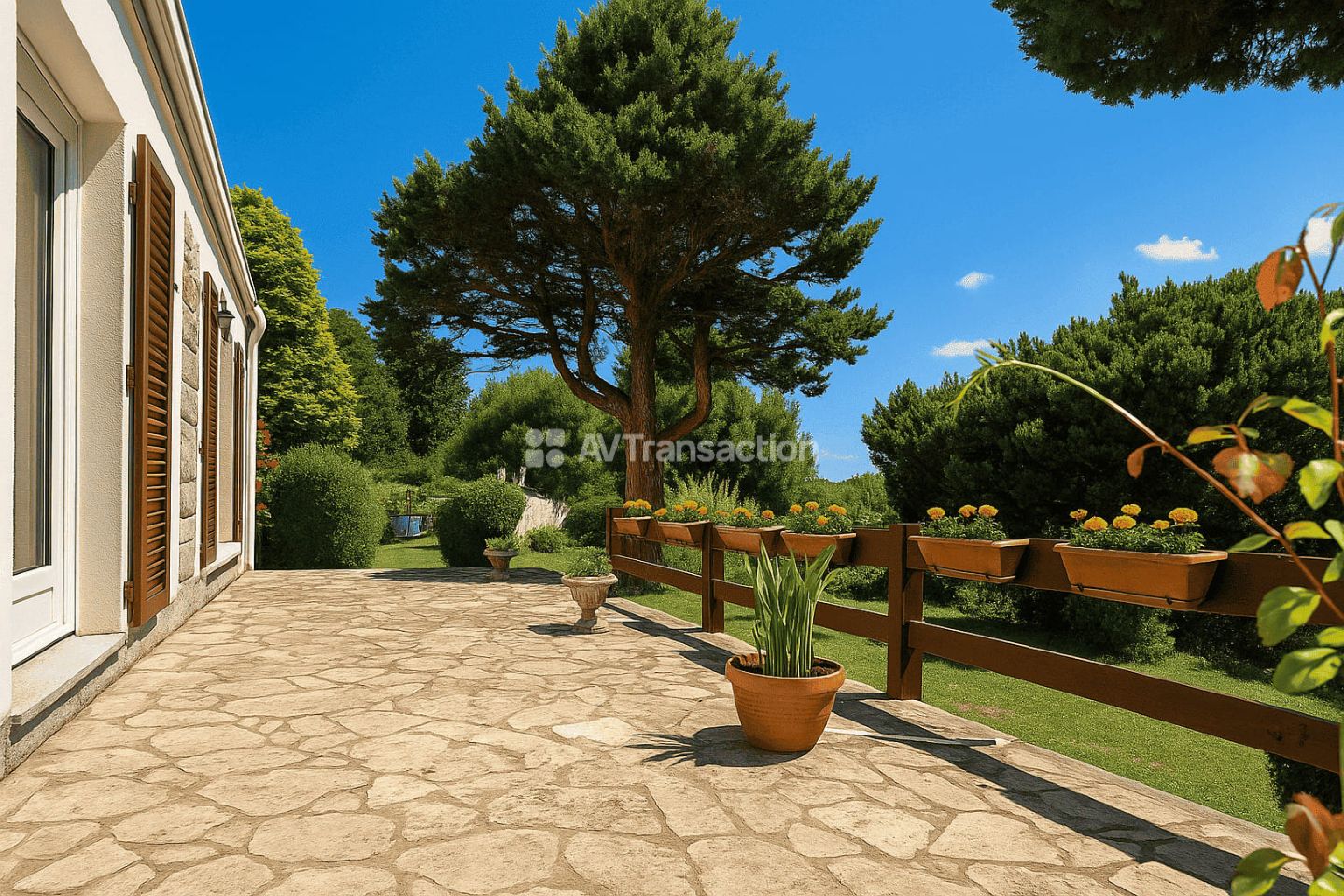 Maison 4 chambres + un hangar