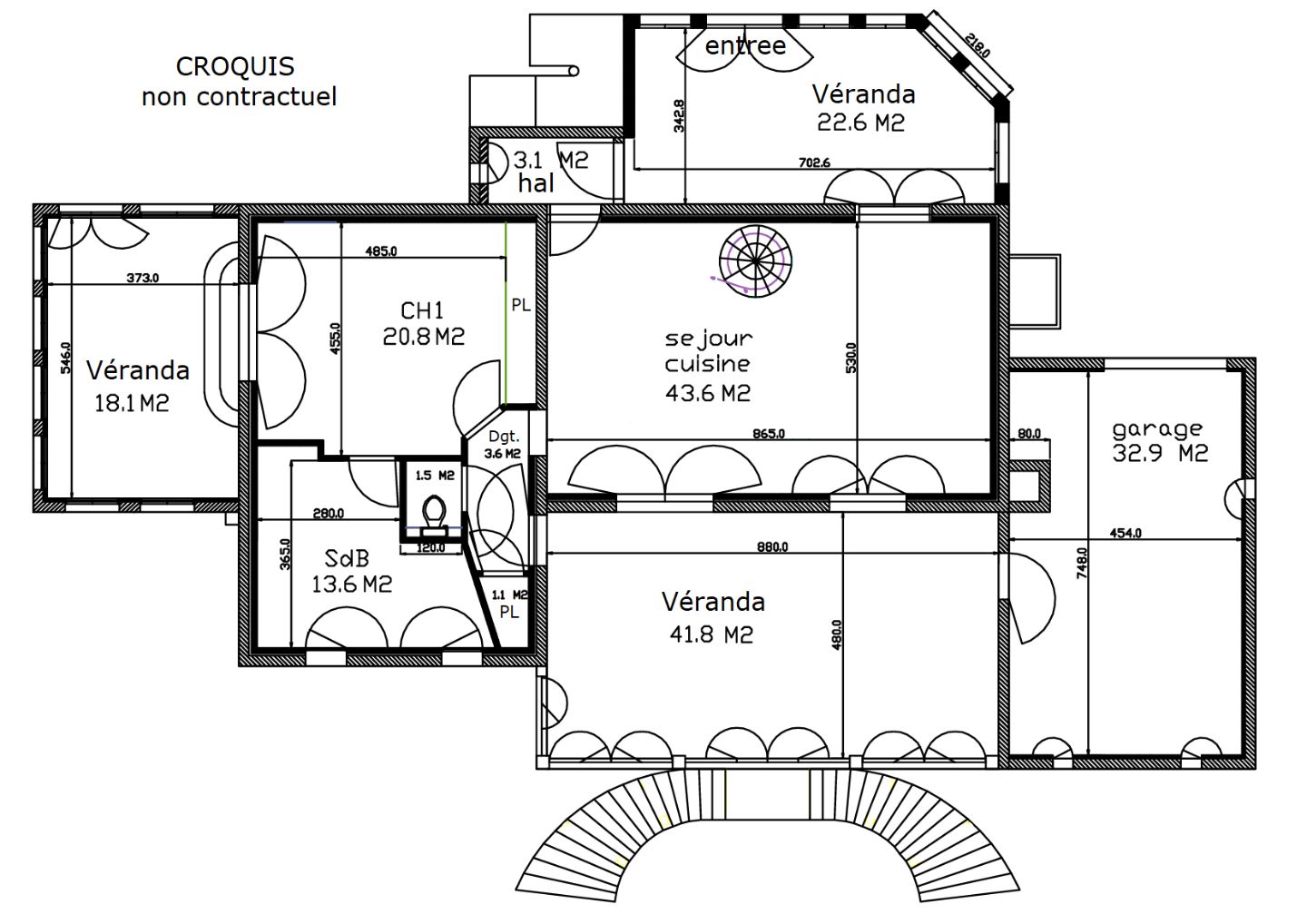 Maison à vendre  - 9 pièce(s) - 229m2 - Cesseras (34210)