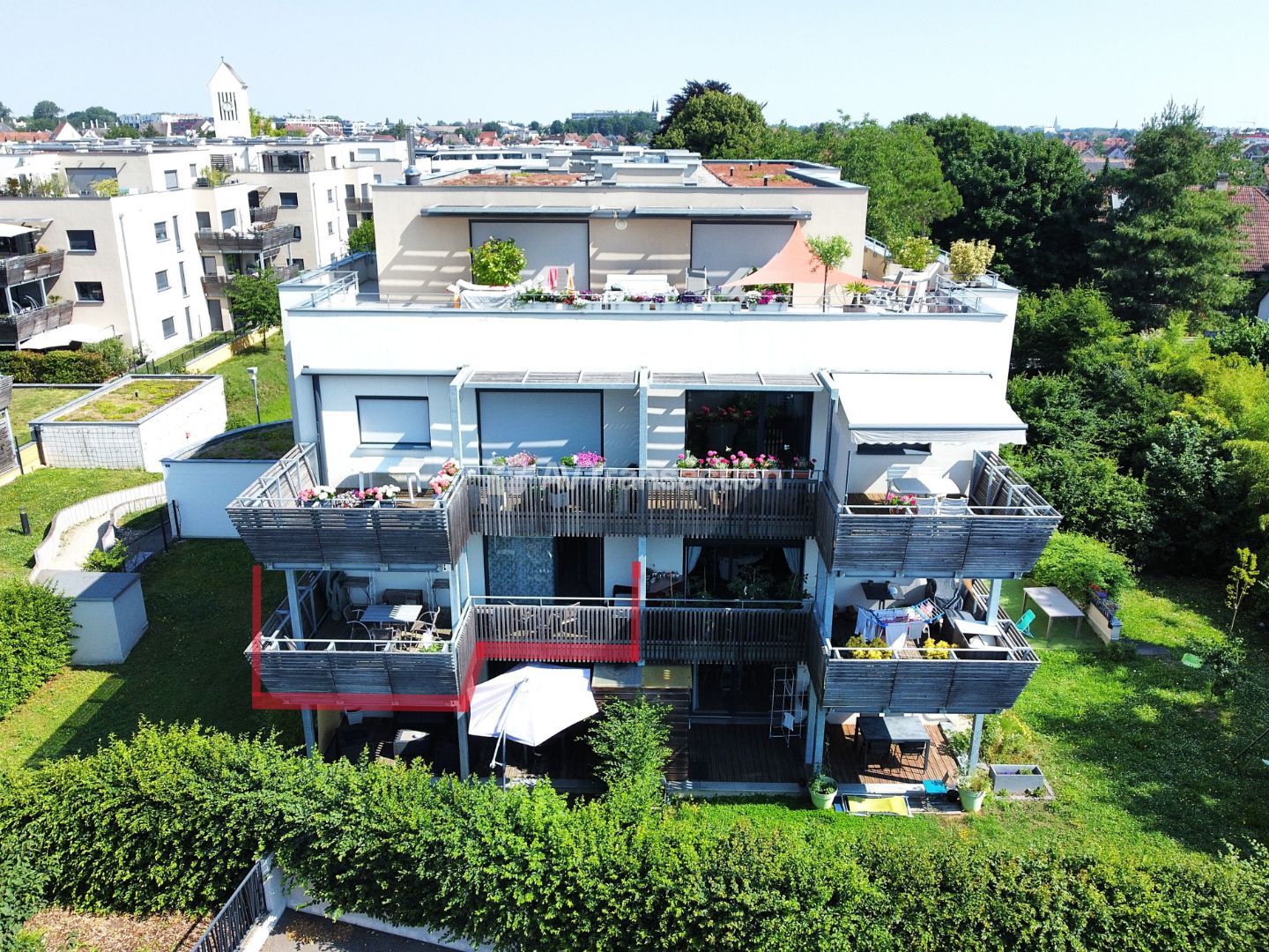 Appartement en résidence à vendre  - 3 pièce(s) - 66m2 - Illkirch-graffenstaden (67400)