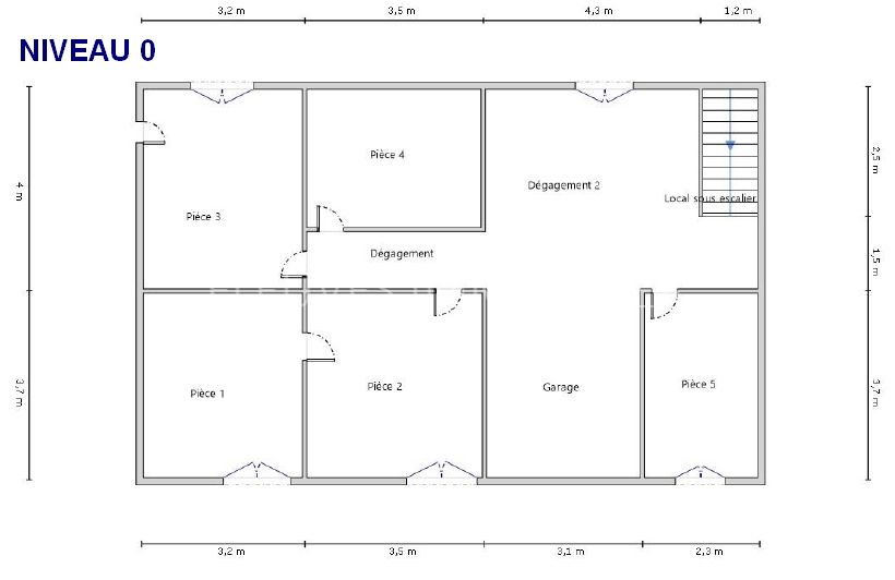 Maison à vendre  - 6 pièce(s) - 84m2 - Orthez (64300)