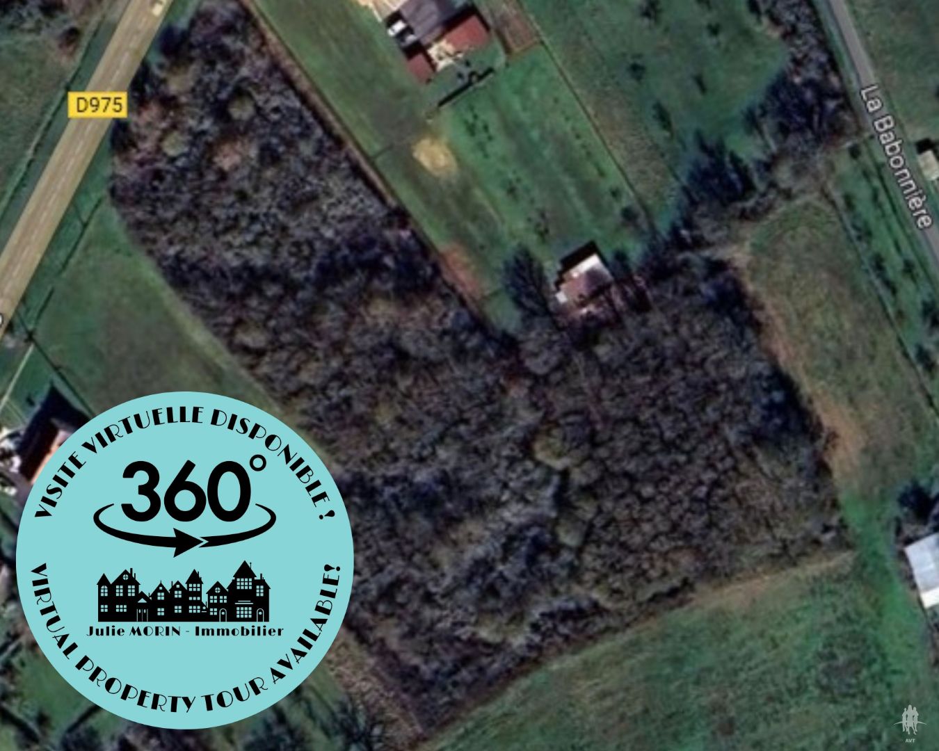 Terrain 1,2 ha boisé en partie constructible