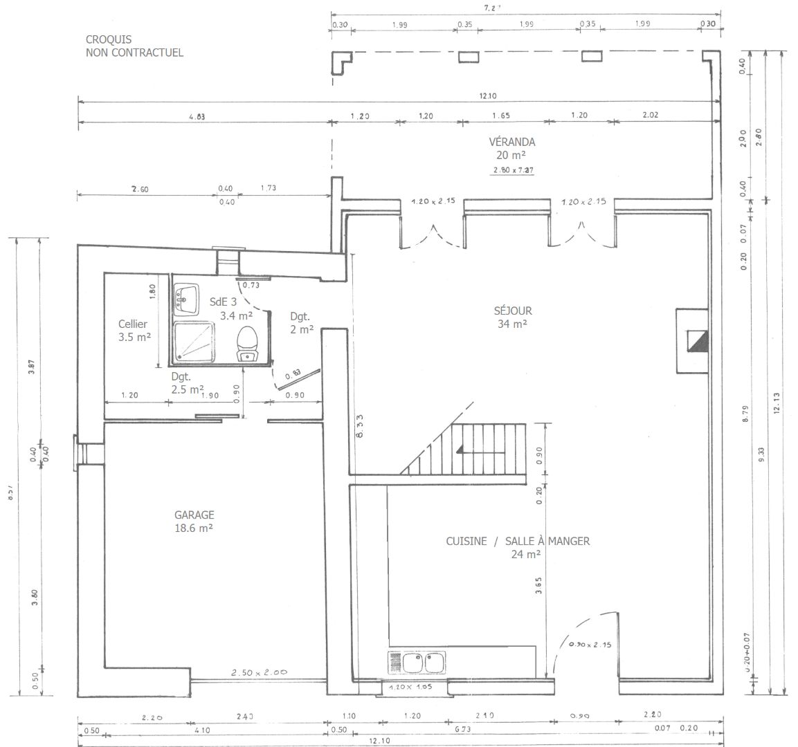 Villa à vendre  - 7 pièce(s) - 135m2 - Aigne (34210)