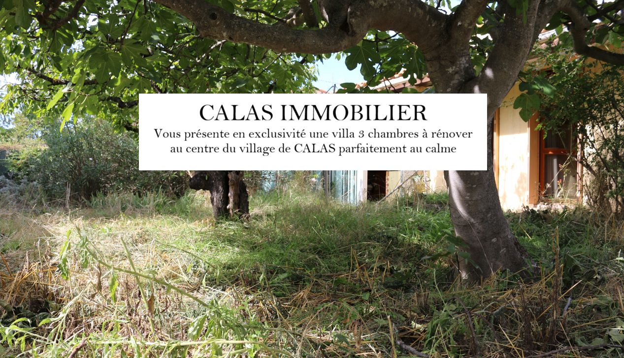 Villa au calme centre village avec fort potentiel !