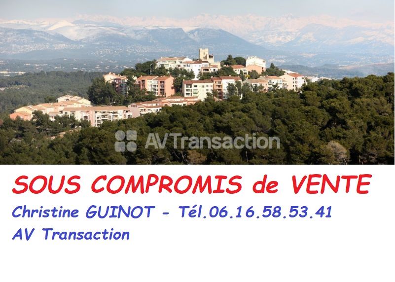 MOUGINS le HAUT : Appartement à rénover de 3 pièces, jardinet