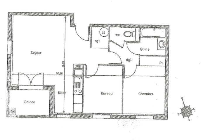 Appartement à vendre  - 3 pièce(s) - 53.82m2 - Saint-paul-lès-dax (40990)