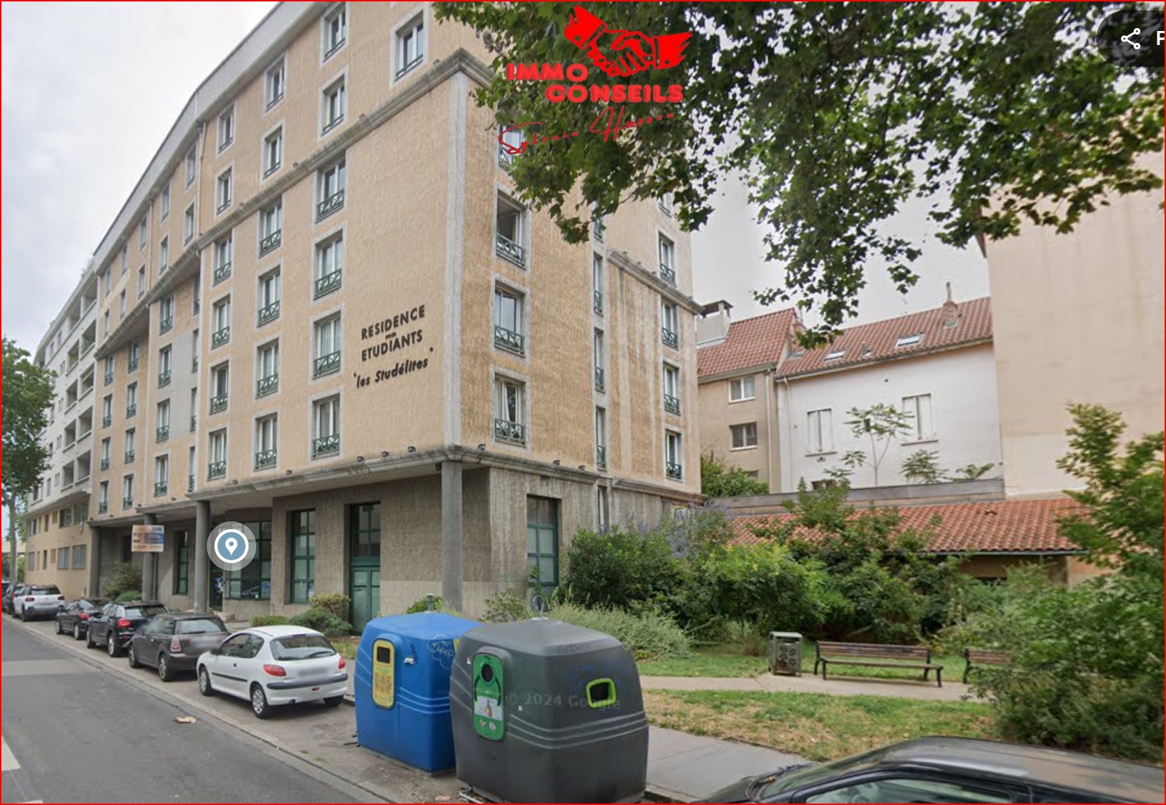 Appartement en résidence à louer  - 1 pièce(s) - 22m2 - Lyon (69008)