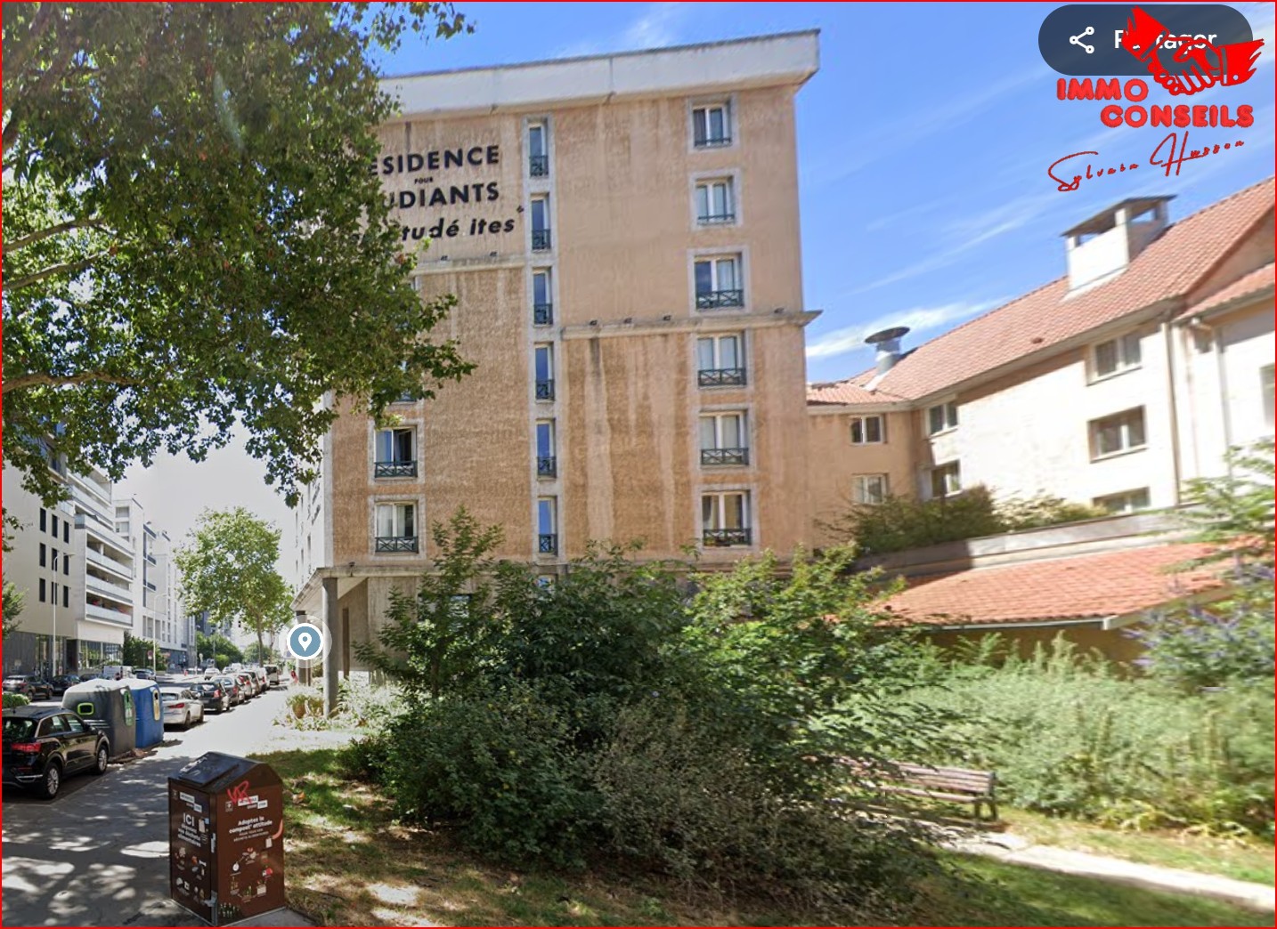 Appartement en résidence à louer  - 1 pièce(s) - 22m2 - Lyon (69008)