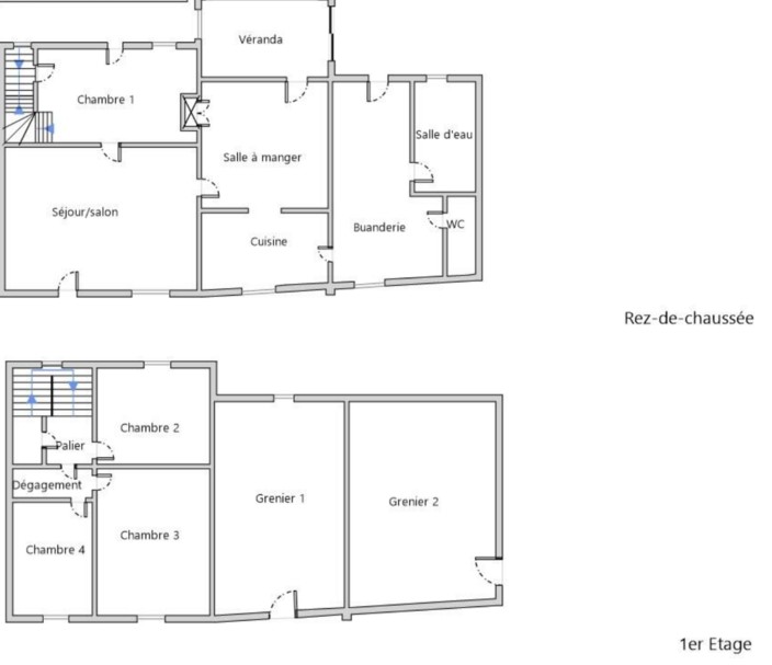 Maison à vendre  - 6 pièce(s) - 115m2 - Louvigné (53210)