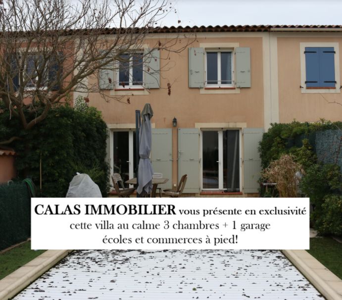 NOUVEAU ! Villa au calme au centre du village de CALAS