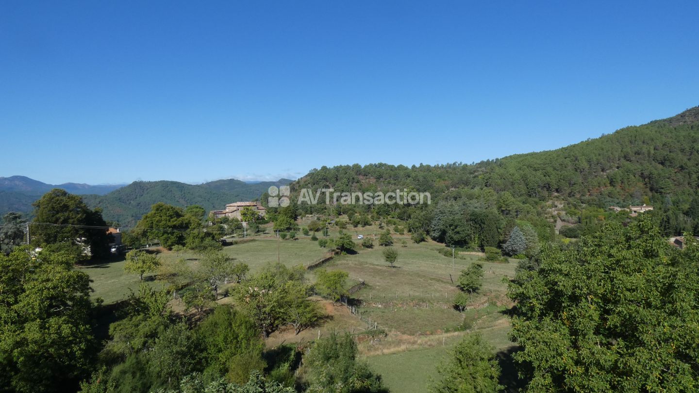 Maison en pierres avec jardin et chalet