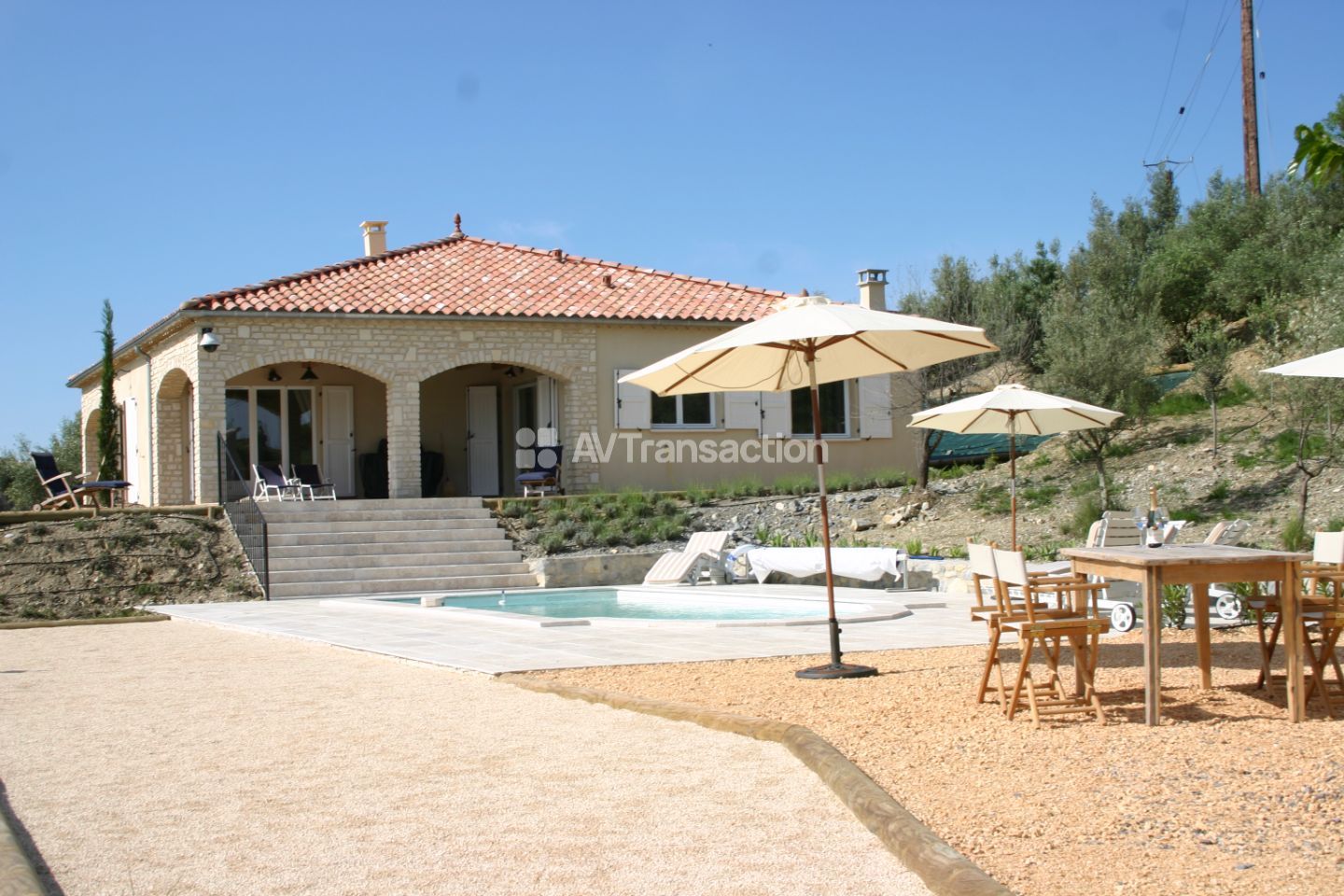 Villa de charme avec gite, piscine et vue sur les vignes