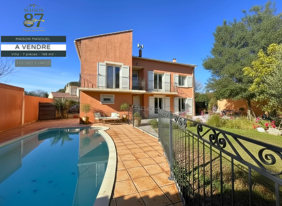 MAISON MANDUEL TYPE 7- 5 CHAMBRES -PISCINE 