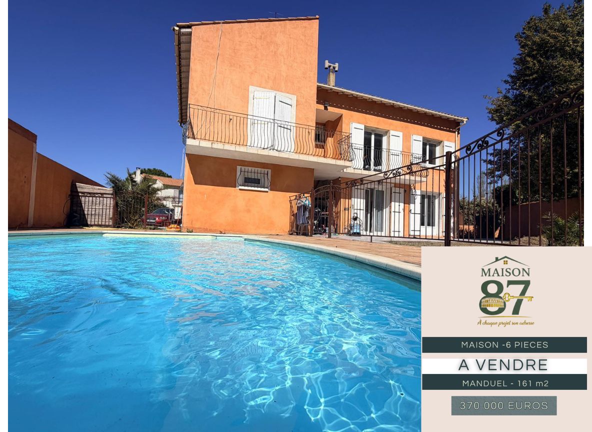MAISON MANDUEL TYPE 7- 5 CHAMBRES -PISCINE 