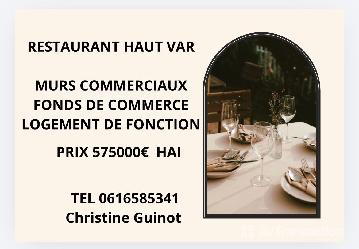 Village du Haut Var : Murs, Fond de Commerce, Logement