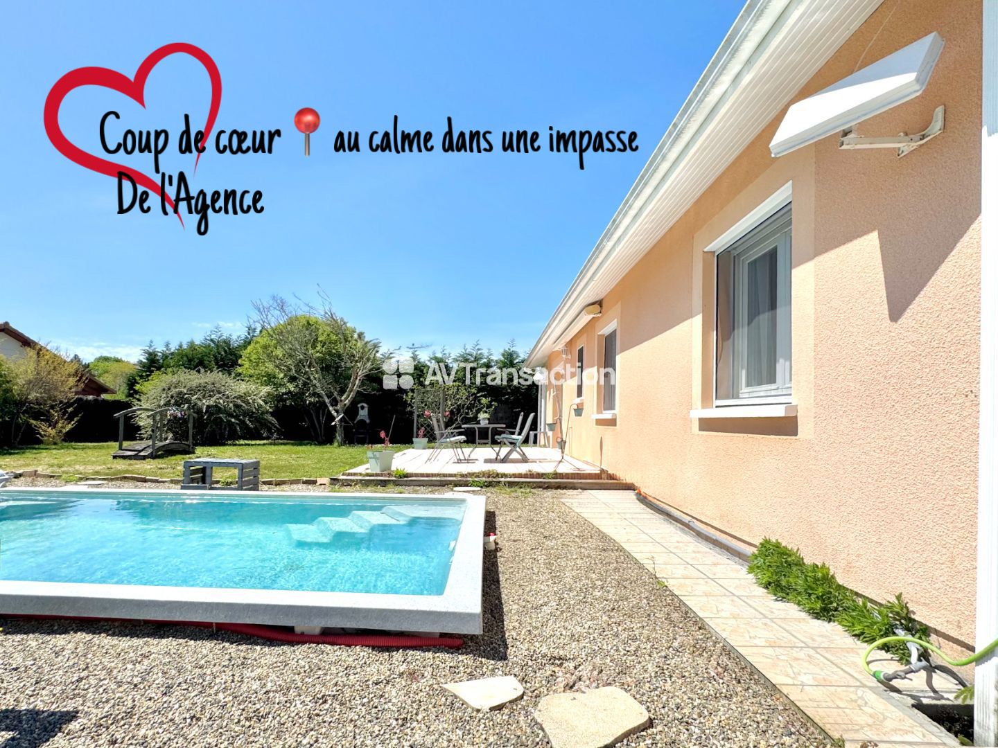  Maison avec piscine jardin clos au calme