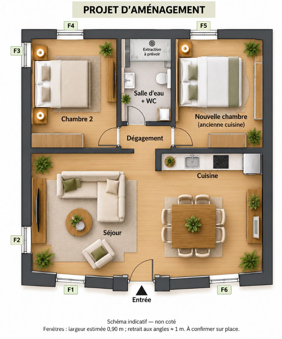 EVISA, maison de village atypique avec jardin.
