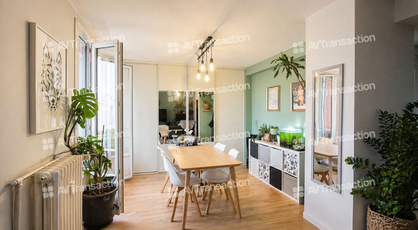 Appartement à vendre  - 4 pièce(s) - 64m2 - Villeurbanne (69100)