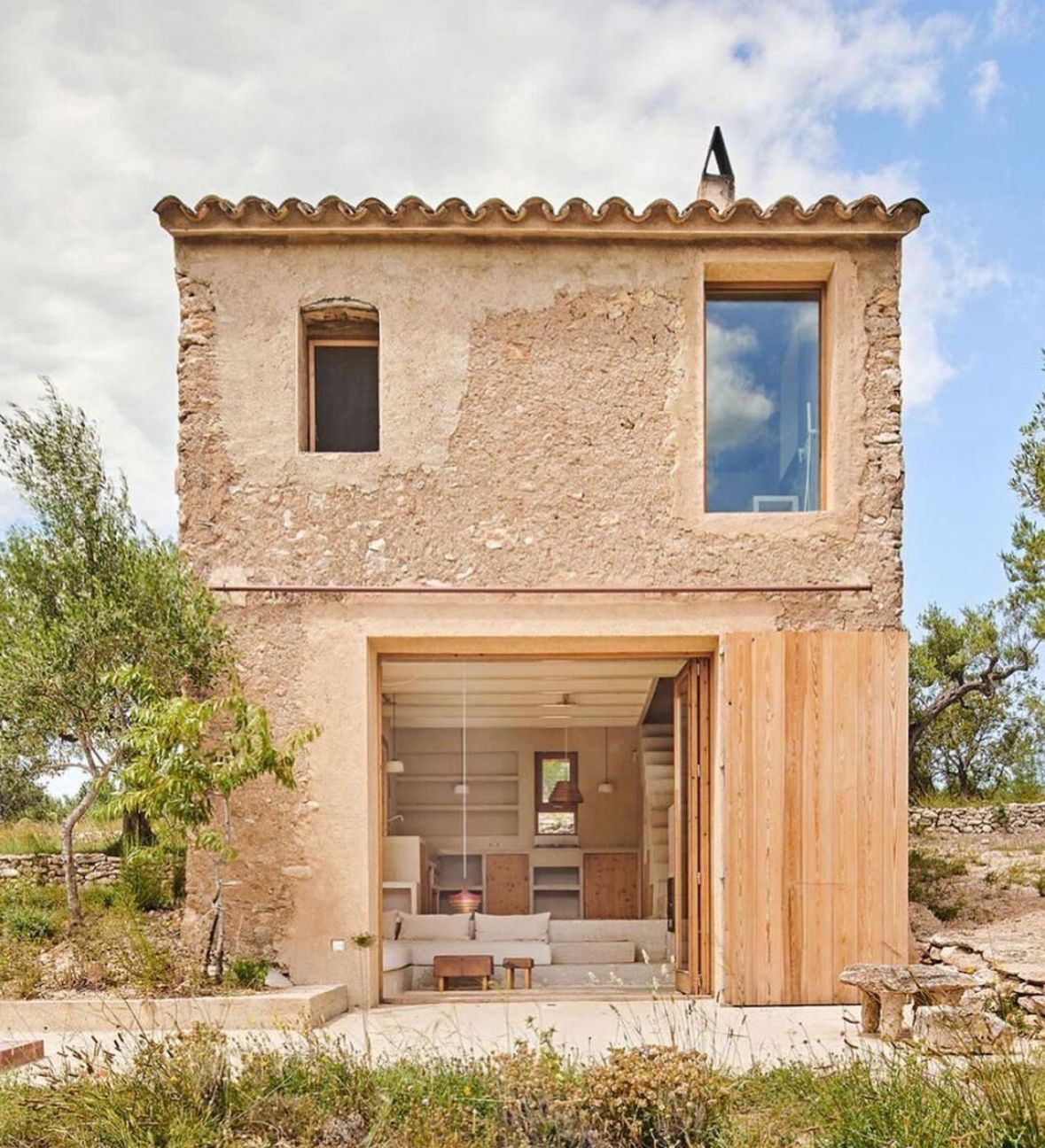 Maison en pierre à rénover - Terrain vue montagne - Sarrola
