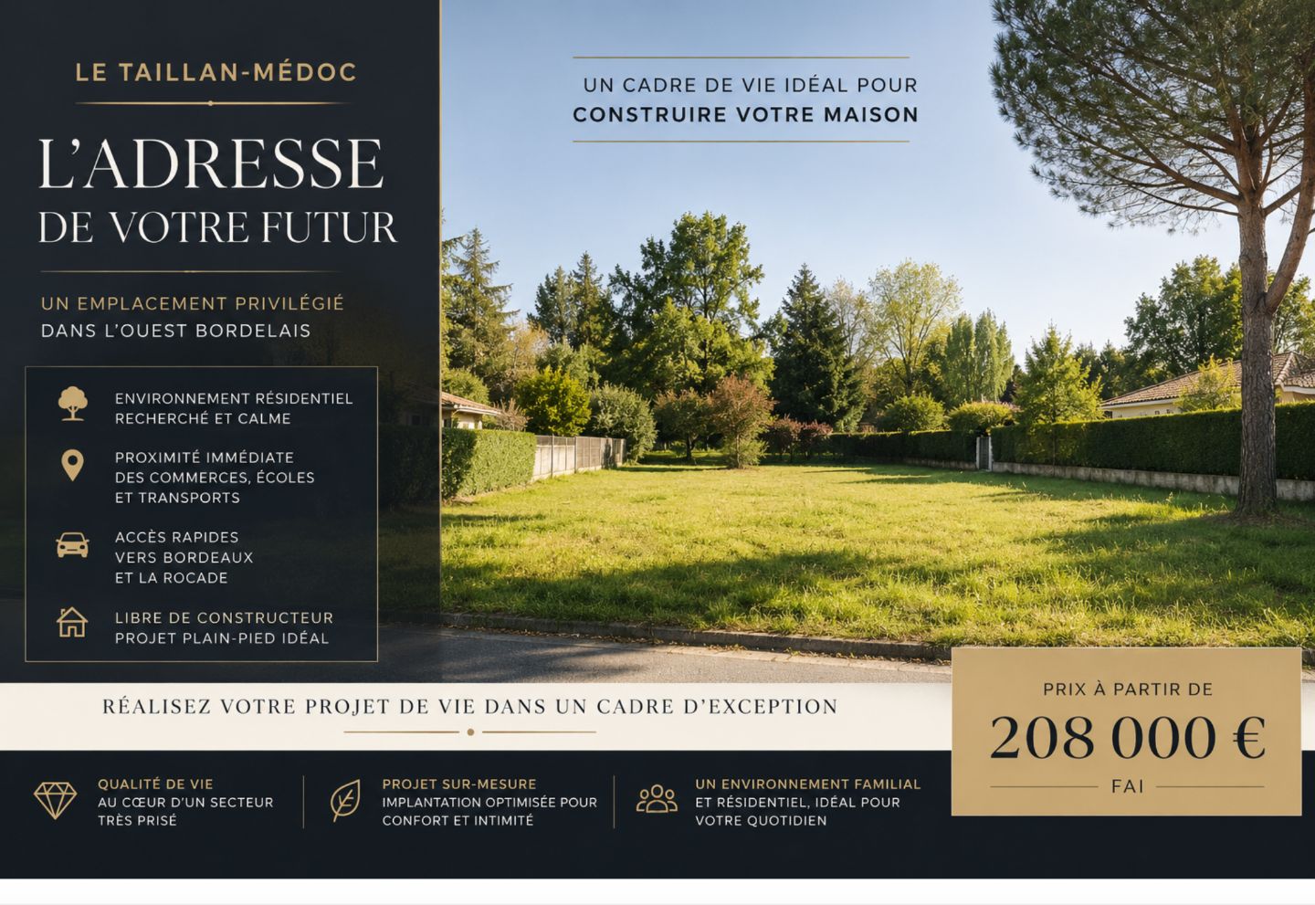 LE TAILLAN-MÉDOC – Adresse privilégiée dans l’Ouest Bordelais