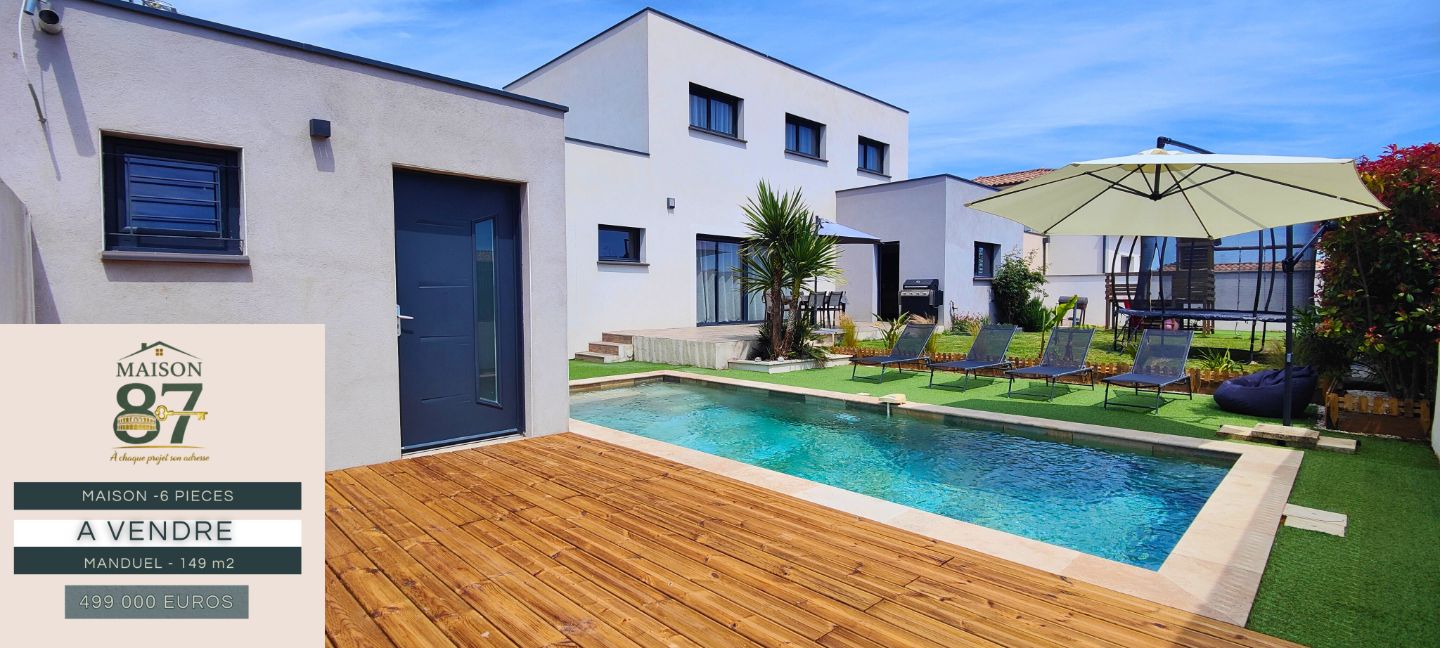 Villa contemporaine 5 pièces avec piscine à vendre à Manduel 