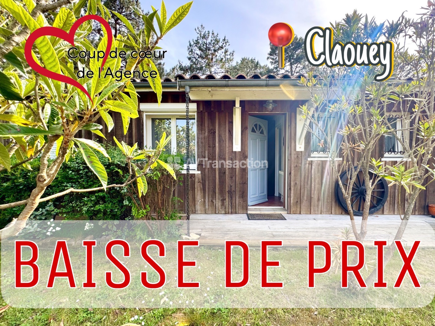 Claouey maison plain-pieds avec studio et grand garage