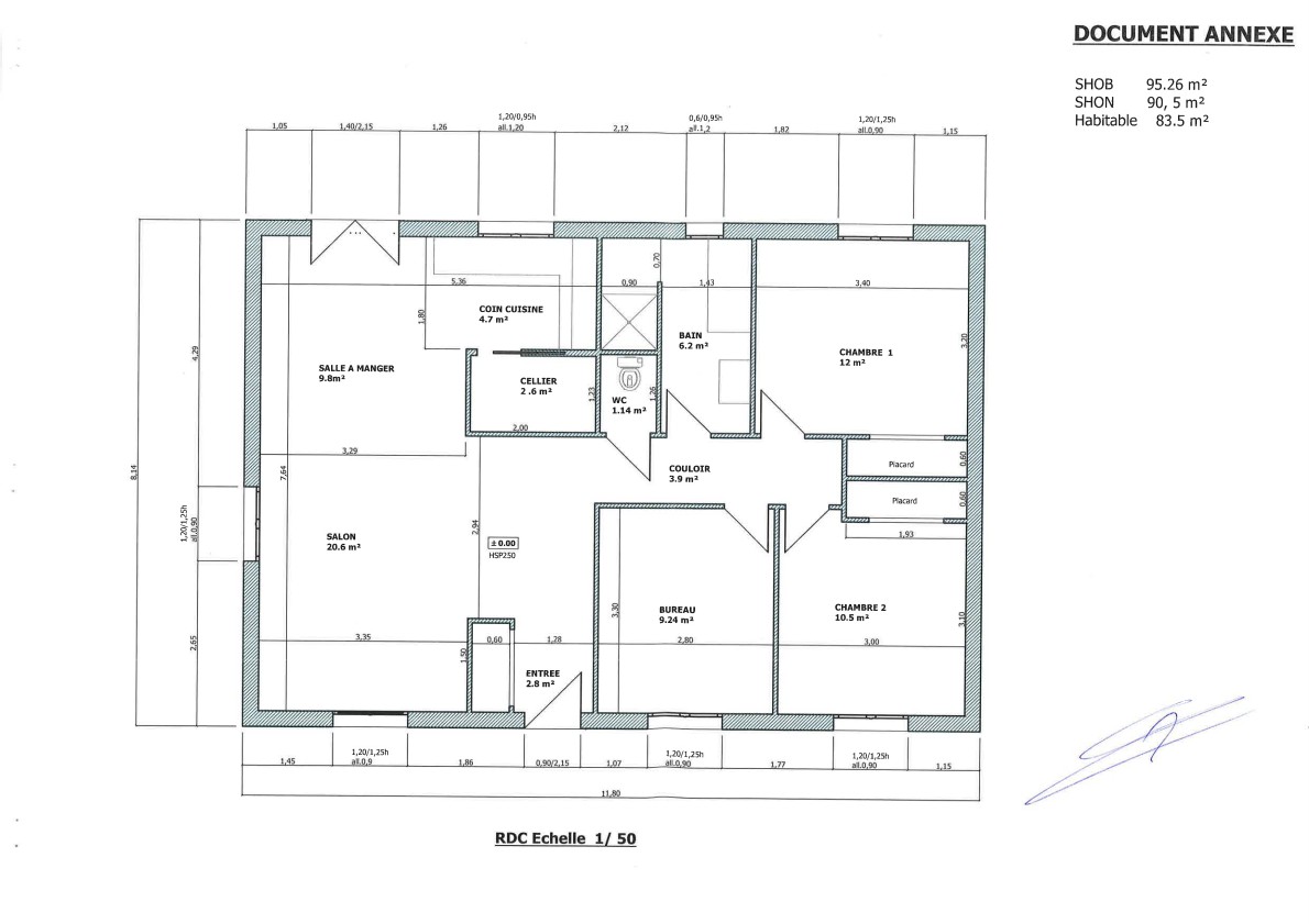 Maison 2013 79 m2 3 chambres sur 2074 m2 de terrain