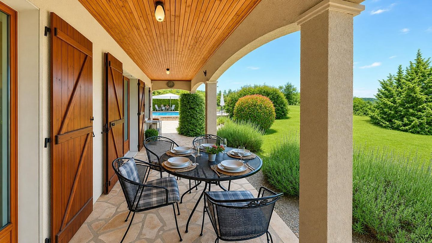 Villa avec belle vue, piscine, garage, jardin 2622 m² à Aigne