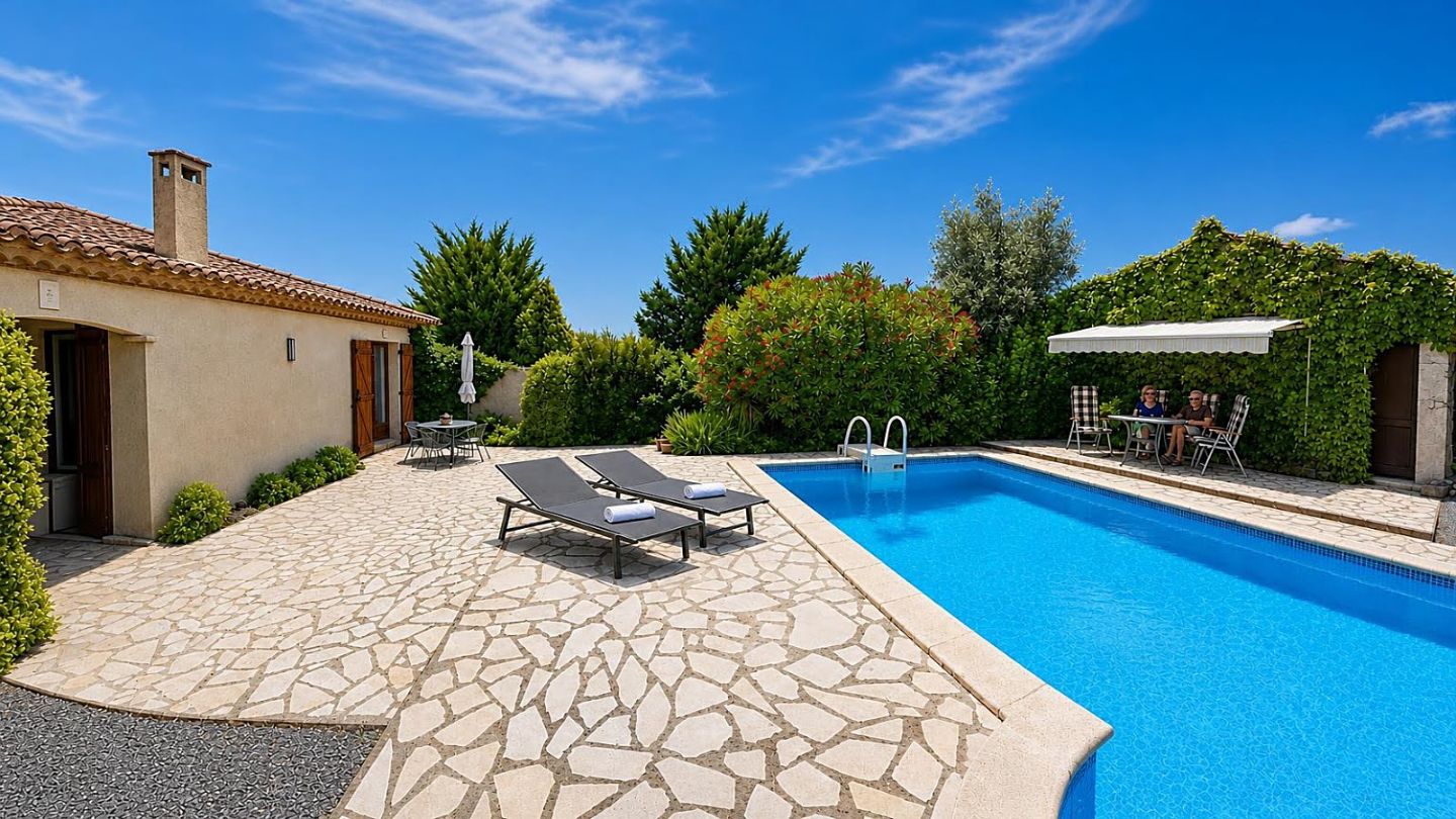 Villa avec belle vue, piscine, garage, jardin 2622 m² à Aigne