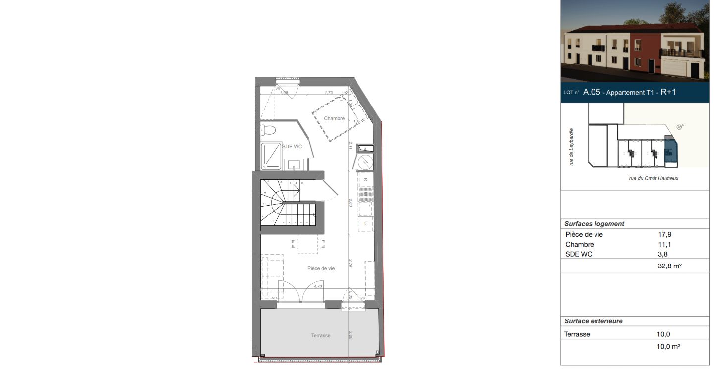 Maison à vendre  - 32m2 - Bordeaux (33300)