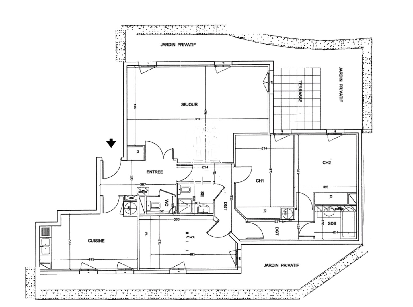 Appartement à vendre  - 5 pièce(s) - Rueil-malmaison (92500)