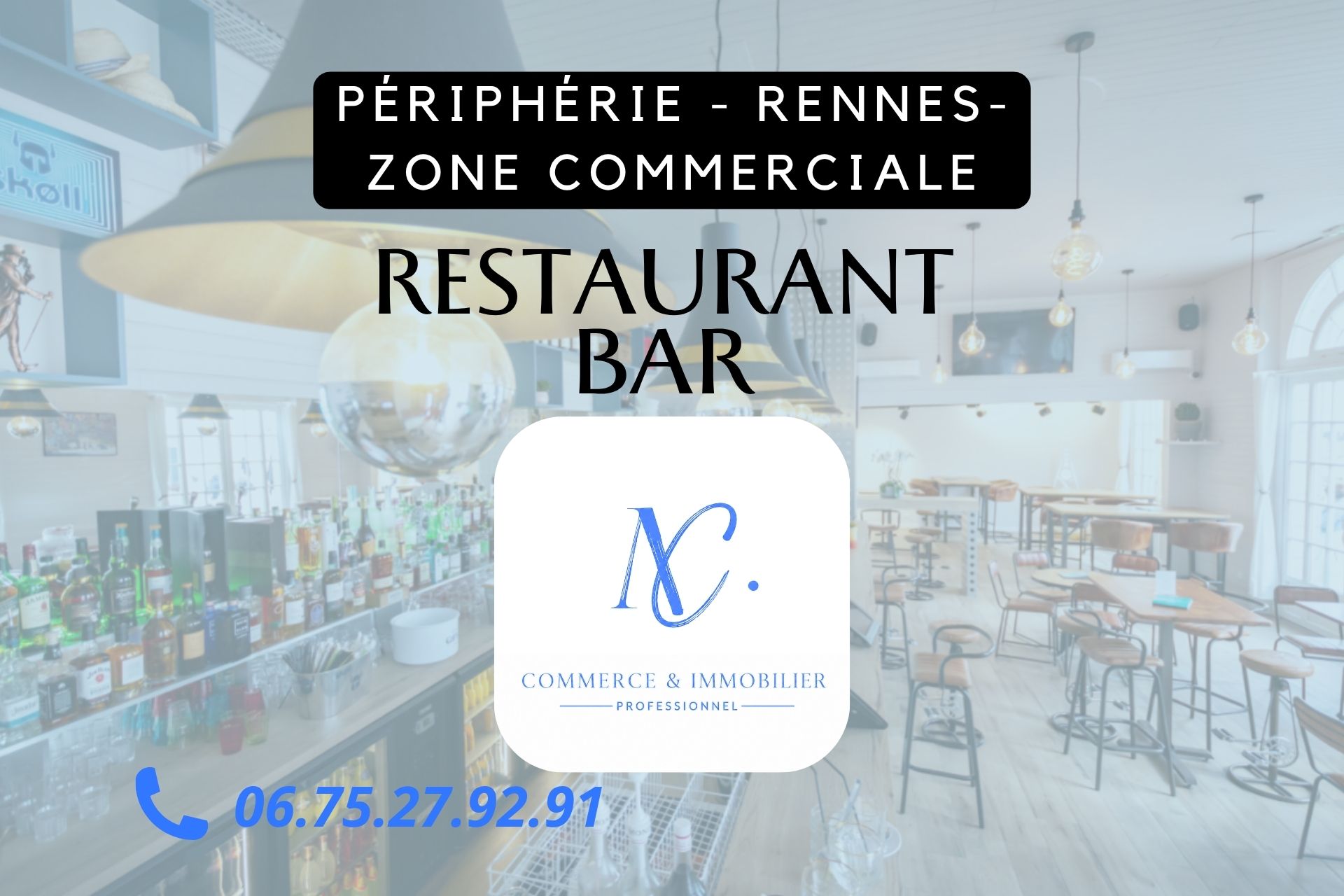 Bar BRASSERIE avec Licence 4 périphérie de Rennes