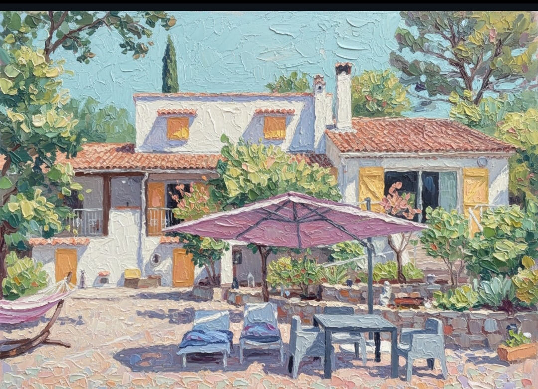 Maison avec piscine, studio et dépendances écrin de verdure