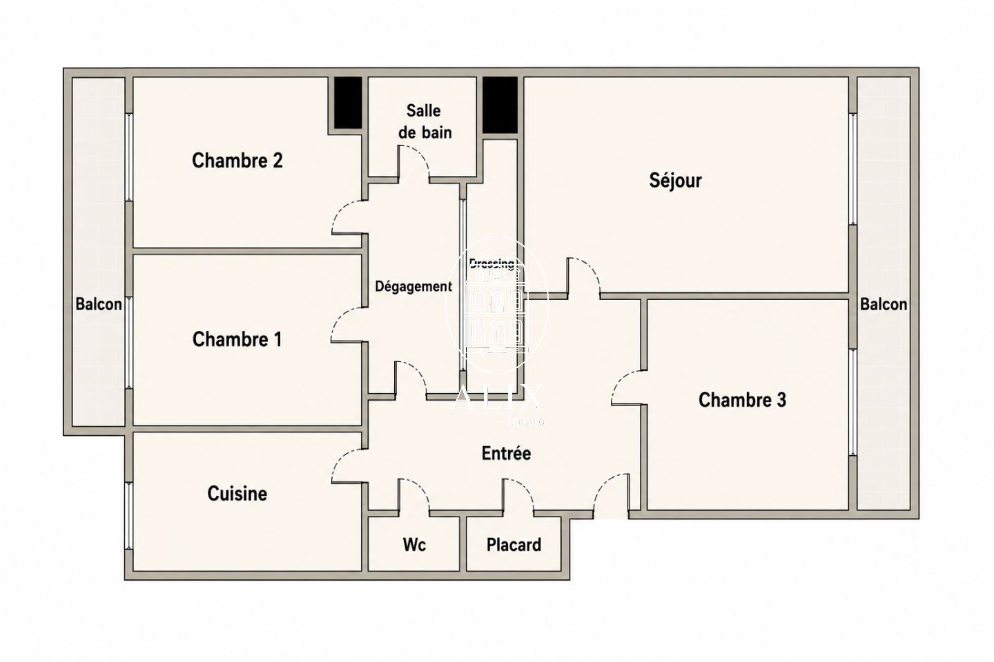Appartement à vendre  - 4 pièce(s) - 75m2 - Levallois-perret (92300)
