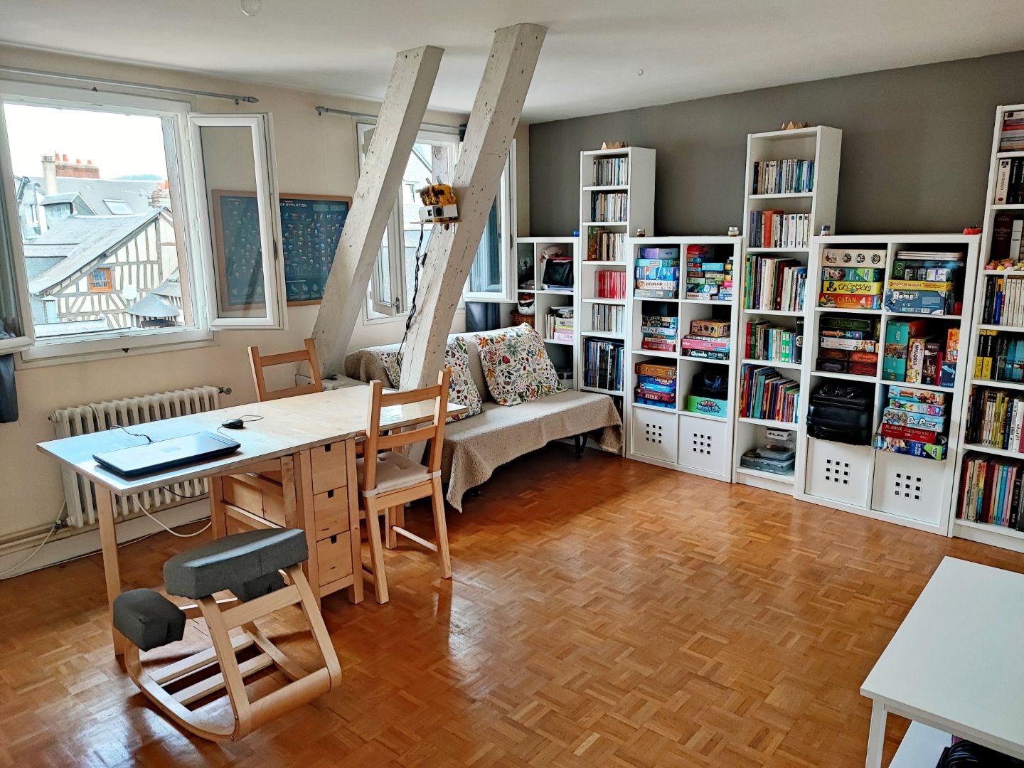 Appartement ancien à louer  - 3 pièce(s) - 56m2 - Pont-audemer (27500)