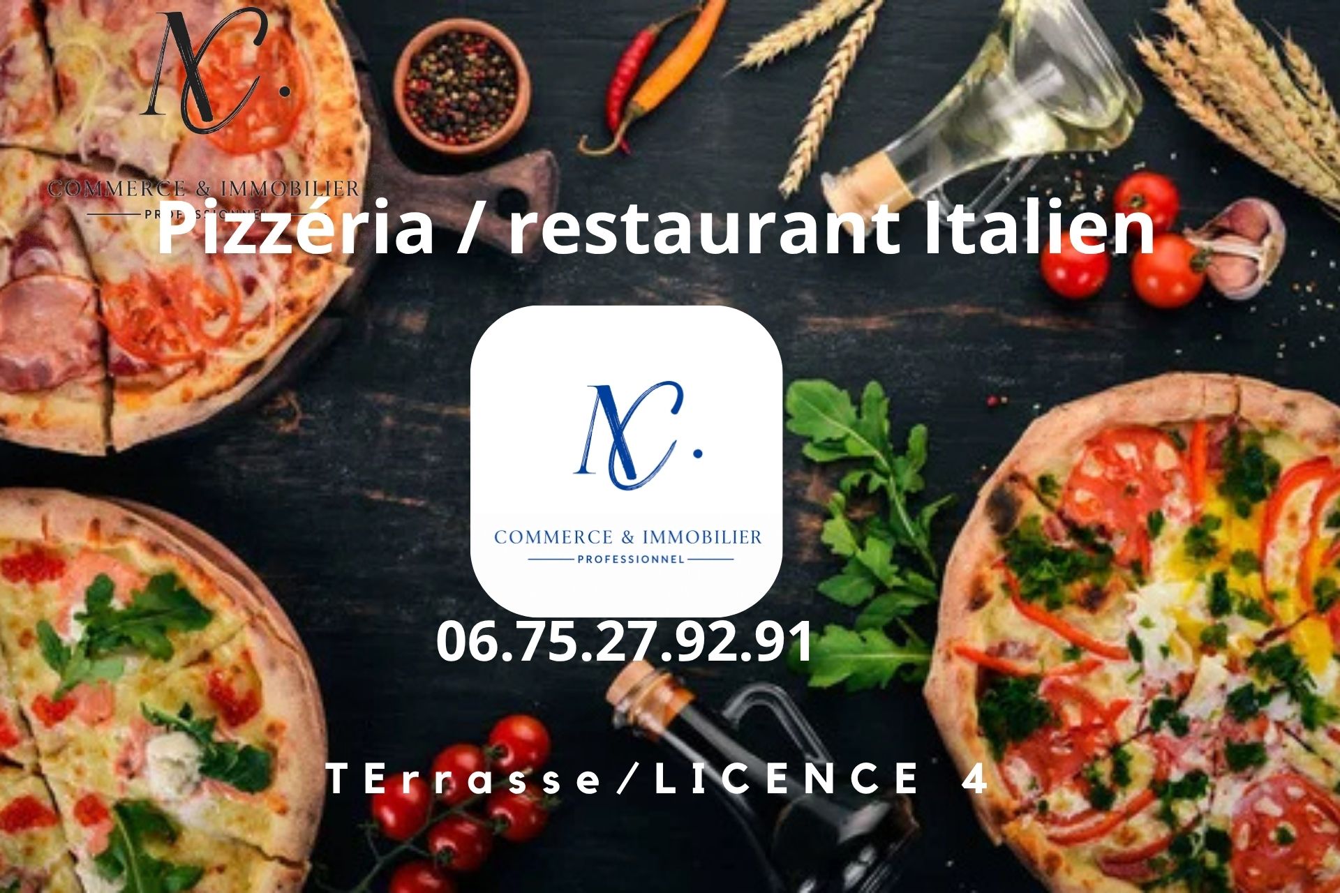 RESTAURANT avec Licence 4 et terrasse ideal PIZZERIA