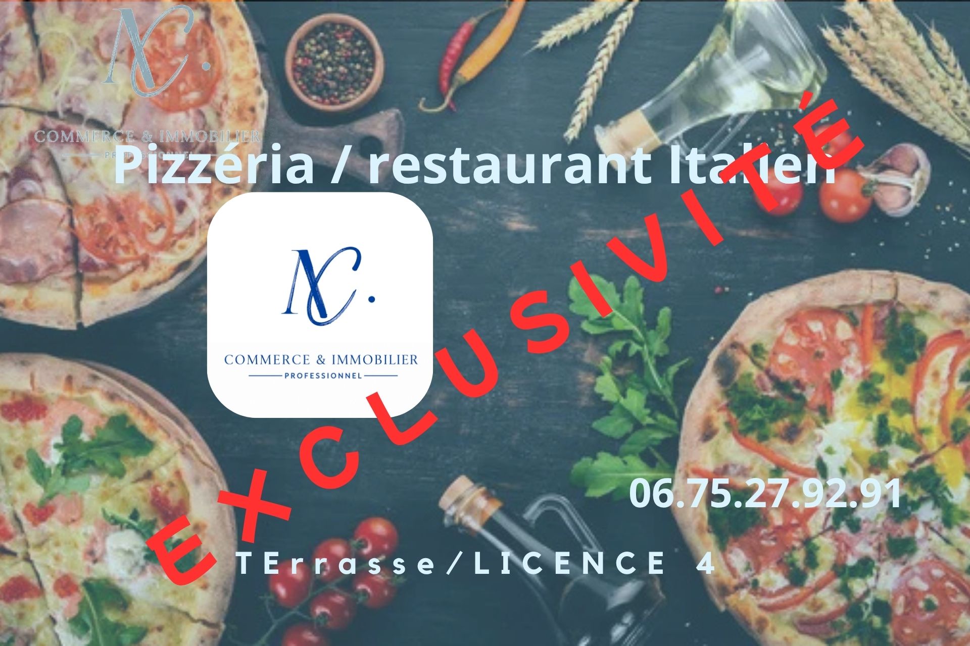 RESTAURANT avec Licence 4 et terrasse ideal PIZZERIA