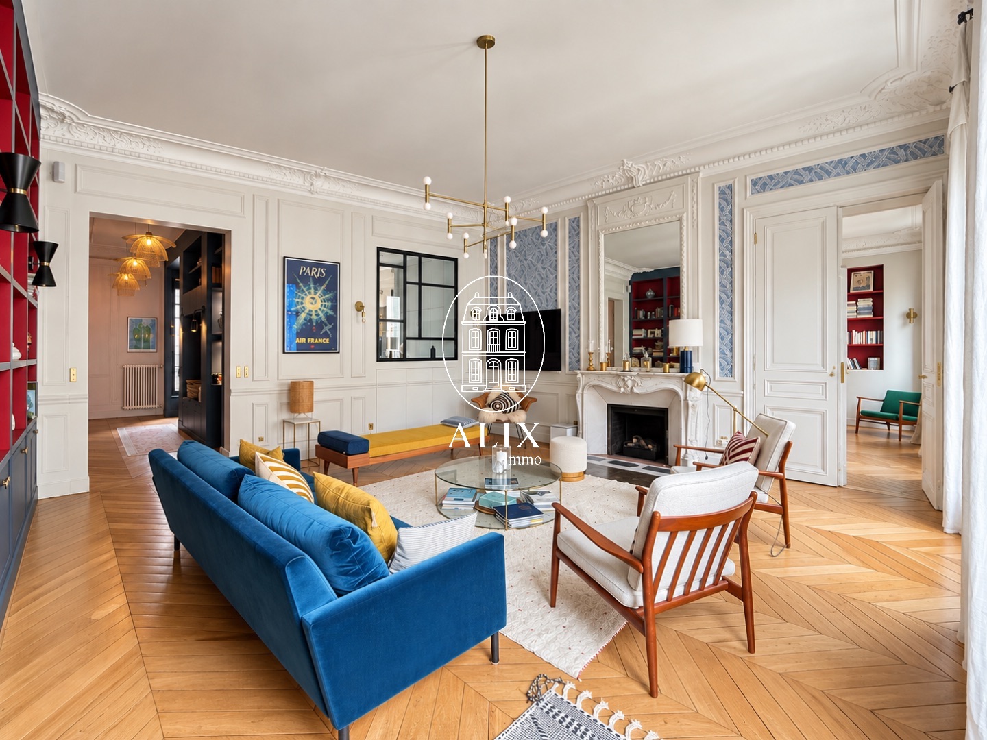 Appartement à vendre  - 6 pièce(s) - 147m2 - Paris (75116)