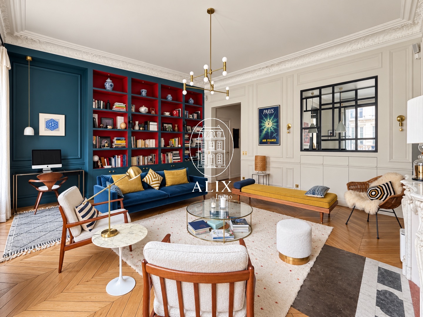 Appartement à vendre  - 6 pièce(s) - 147m2 - Paris (75116)
