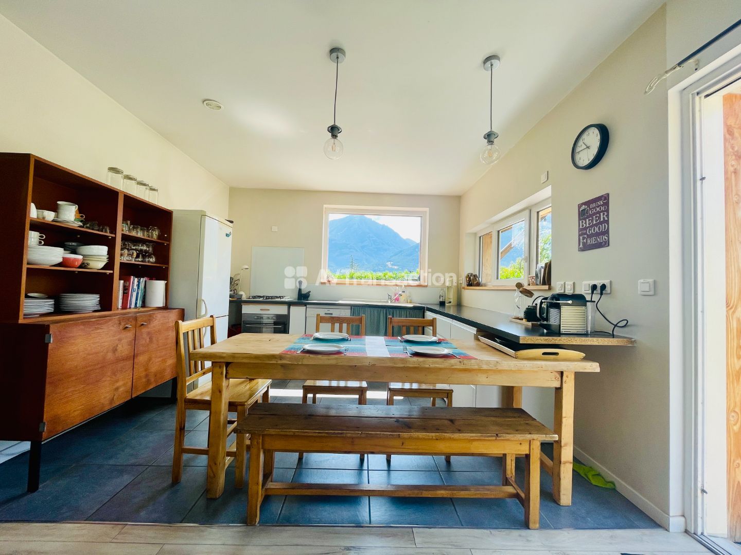 Maison en ossature bois T6, vue montagne — Châteauroux-les-Alpes