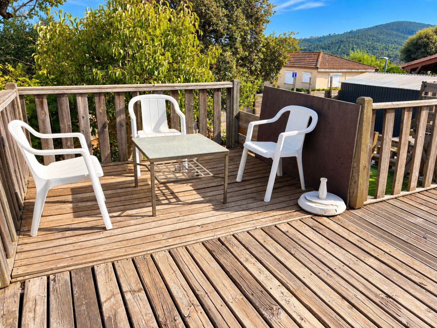 Mobil-home récent dans domaine ouvert à l'année