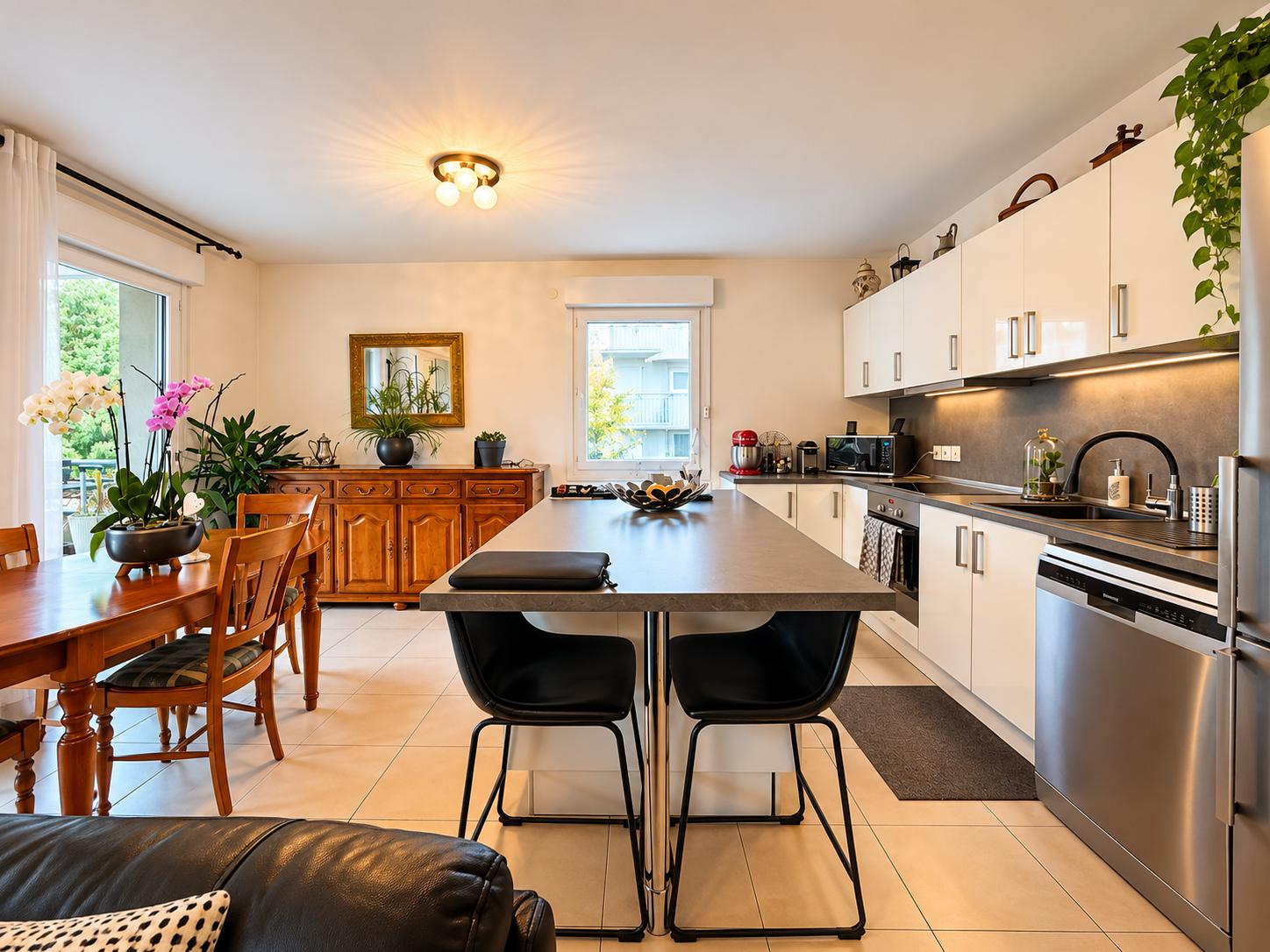 T3 de 66 m² – Une parenthèse de verdure aux Allées du Léman