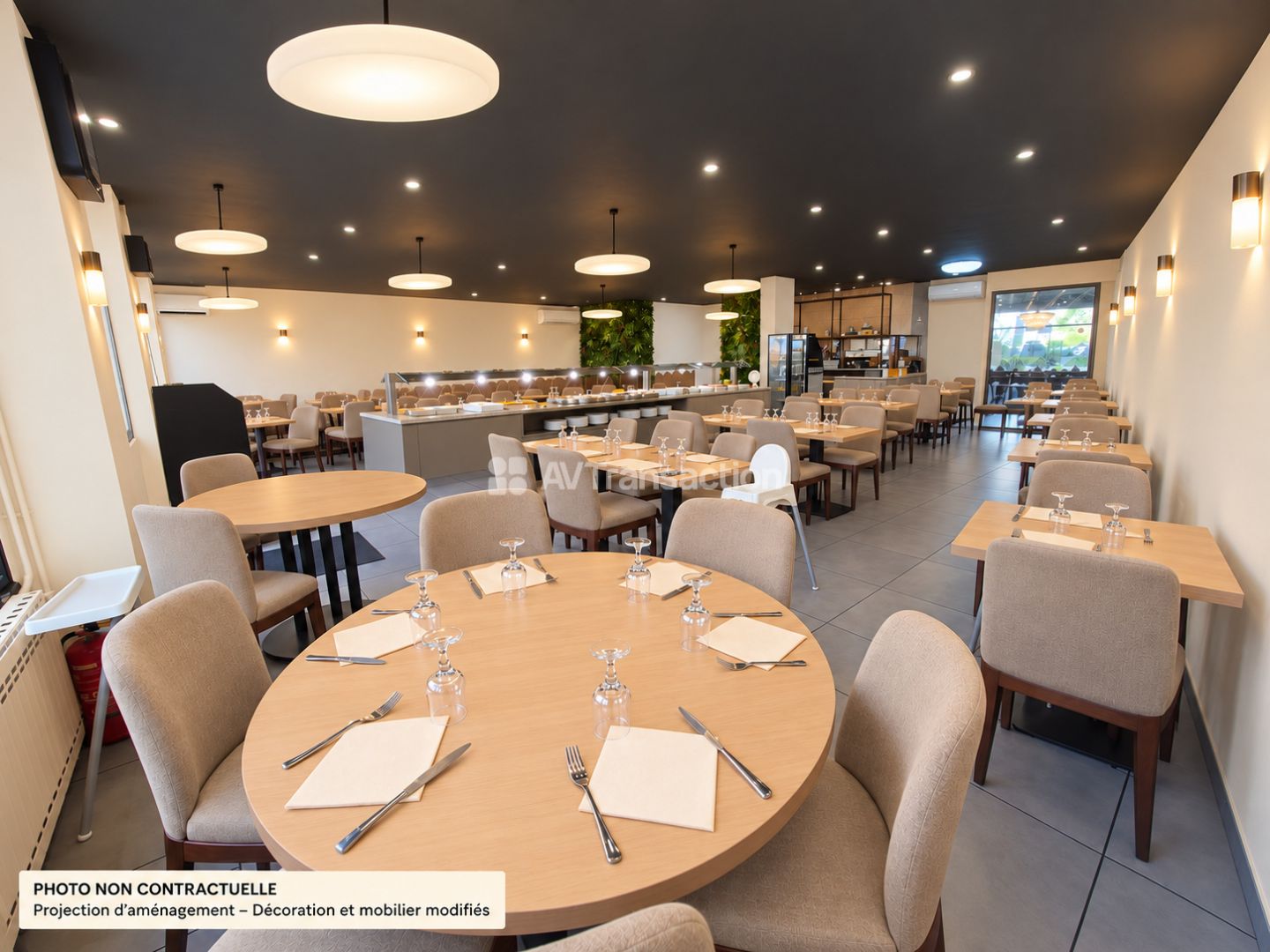  Restaurant 135M² + Appartement - 70 COUVERTS - FAIBLE LOYER 