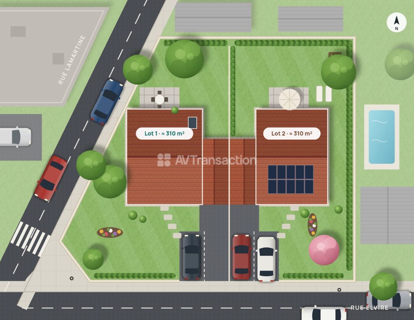 GENAS – RARE – Terrain à bâtir 310 m² – Secteur résidentiel rech